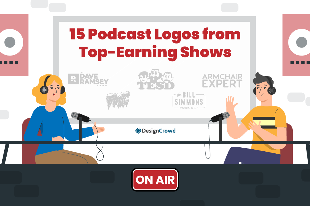 15 Podcast Logos from Top-Earning Shows blog thumbnail